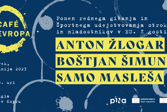 CAFÉ EVROPA: POGOVORNI VEČER Z ANTONOM ŽLOGARJEM, BOŠTJANOM ŠIMUNIČEM IN SAMOM MASLEŠO