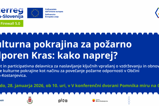 KULTURNA POKRAJINA ZA POŽARNO ODPOREN KRAS: KAKO NAPREJ?
