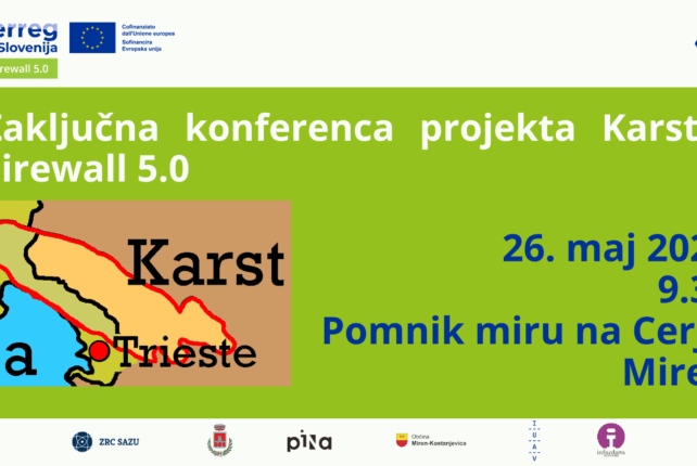 Vabljeni na zaključno konferenco projekta Karst Firewall 5.0