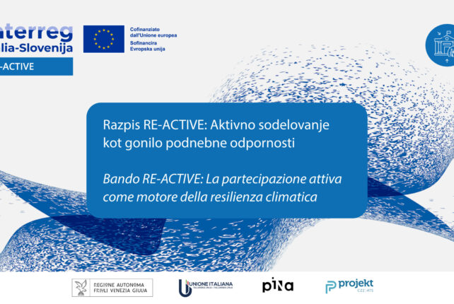 Bando RE-ACTIVE: La partecipazione attiva come motore della resilienza climatica
