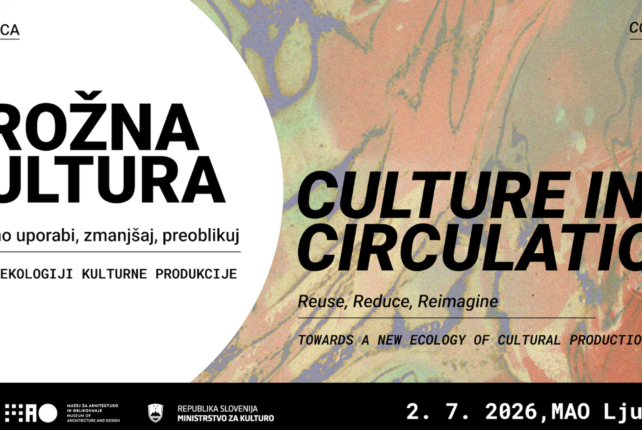Konferenca Krožna kultura: Kako lahko kulturni sektor postane gonilo zelenega prehoda?