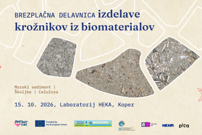 Vabilo na delavnico: Ustvarjanje krožnikov iz morskega sedimenta, školjk in zgodb našega morja