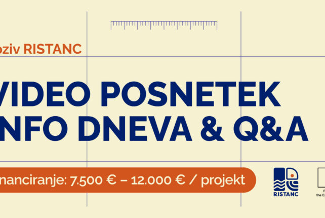 [VIDEO] Odprti poziv RISTANC: Posnetek informativnega dneva